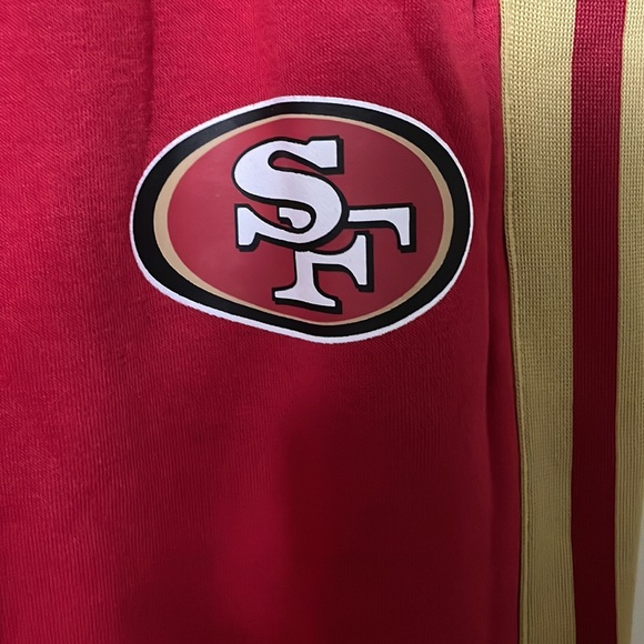 Fashion Nova 49ers Second Half Come-Back Wide Leg Pant - Red - XSmall - Picture 4 of 6